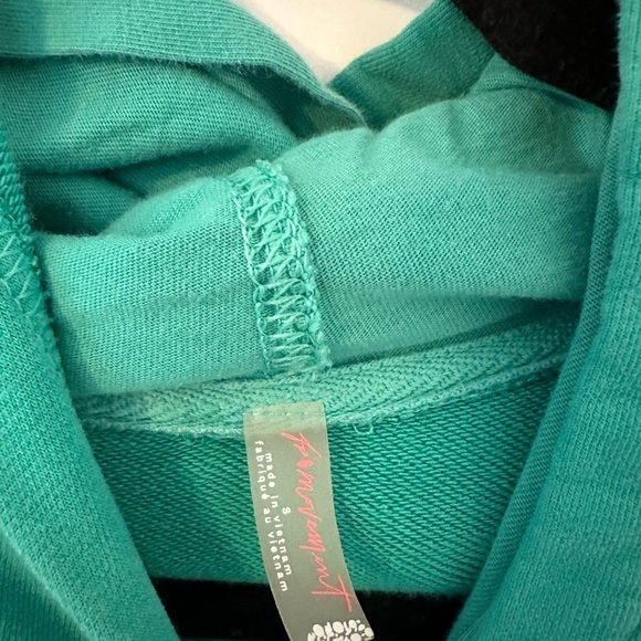 Free people movement double overtime green hoodie - Picture 5 of 5